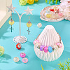 20Pcs Pearlized Resin European Beads RESI-TA0004-36-5