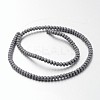 Non-magnetic Synthetic Hematite Bead Strands G-F300-48B-F09-2