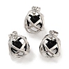 Natural Obsidian Round Ball Pendants G-Q163-05P-06-1