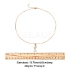 2Pcs 2 Colors Mom Daughter Hand in Hand Family Heart Alloy Pendant Necklaces NJEW-FS0001-10B-5
