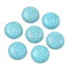 Craft Findings Dyed Synthetic Turquoise Gemstone Flat Back Dome Cabochons TURQ-S266-20mm-01-4