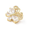 Brass Micro Pave Cubic Zirconia Pendants KK-L239-056G-02-2