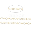 Brass Ring & Flat Round Link Chains CHC-M025-46G-2
