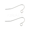 Brass Earring Hooks KK-H258-06H-S-2