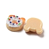 Imitation Food Resin Decoden Cabochons CRES-R199-04-2
