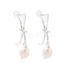 Natural Pearl Ear Studs EJEW-P256-30P-1