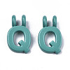 Spray Painted Alloy  2-Loop Link Pendants X-PALLOY-T075-48Q-RS-2