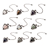 Mixed Gemstone Triangle Dowsing Pendulum Pendants G-G022-01R-1