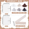 6Pcs 6 Colors Christmas 60% Fibre and 40% Polyester Wool Fabric AJEW-NB0006-74-2