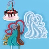 Lovers Shape Food Grade Silhouette Silicone Lollipop Molds LS-DIY-D069-06-1