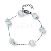 304 Stainless Steel Cable Chain Bracelets BJEW-C094-01P-05-4
