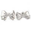 304 Stainless Steel Bowknot Stud Earrings EJEW-I312-09P-1