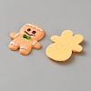 Opaque Resin Cabochons RESI-WH0026-140A-2