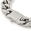 Non-Tarnish 201 Stainless Steel Cuban Link Chain Bracelets for Women and Men BJEW-F473-01P-01-3
