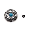 1-Hole Alloy & Turquoise Decorative Rivets PALLOY-WH0092-11A-P-1