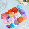 36Pcs 6 Colors Dyed Natural Capiz Shell Pendants FIND-SC0017-50-7