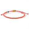 Handmade Porcelain Evil Eye Bead Braided Bracelets SI3080-5-1