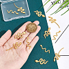 12Pcs 3 Style Ion Plating(IP) 304 Stainless Steel Cabochons STAS-UN0048-41-3