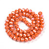 Electroplate Glass Beads Strands EGLA-A034-P8mm-B29-3