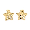 304 Stainless Steel Rhinestone Stud Earrings for Women EJEW-U052-02G-4