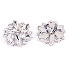 Alloy Rhinestone Shoe Clip Findings LS-FIND-WH0119-08-1