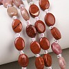 Cherry Quartz Glass & Natural Red Jasper & Sodalite & Green Strawberry Quartz & Rhodonite Beads Strands G-Z135-A06-1