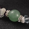 Chips Natural Fluorite Beaded Stretch Bracelets BJEW-JB02131-03-2