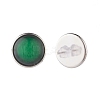 Plain Dome/Half Round Resin Stud Earrings for Women EJEW-JE04799-8