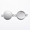 Tarnish Resistant 304 Stainless Steel Cabochon Connector Settings STAS-P161-29-20mm-2