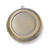 Rack Plating Brass Locket Pendants KK-F839-001BAB-2