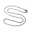 304 Stainless Steel Square Snake Chains Necklaces NJEW-K049-05P-1