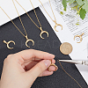 DIY 304 Stainless Steel Pendant Necklace Making Kits DIY-UN0002-14G-2