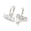 Brass Glass Earrings EJEW-S228-06P-2