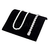 Paper Covered with Velvet Necklace Organizer Jewelry Display Stands ODIS-WH0031-37-1