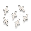 304 Stainless Steel Tiny Cross Charms X-STAS-E104-34P-2