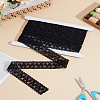 4 Yards Milk Fiber Embroidery Flower Lace Trim SRIB-LP0001-12A-1