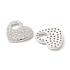 Brass Micro Pave Cubic Zirconia Charms KK-G405-04P-RS-2