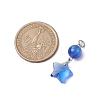 7Pcs 7 Colors Resin Imitation Cat Eye Pendants PALLOY-JF02643-02-2