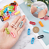 36Pcs 9 Colors Silicone Replacement Watch Band Strap Loops SIL-GF0001-10-3