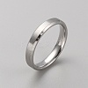 201 Stainless Steel Simple Plain Band Ring for Men Women RJEW-WH0015-06E-1