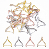 4Pcs 4 Colors Rack Plating Brass Micro Pave Cubic Zirconia Ice Pick Pinch Bails KK-YW0003-43-2