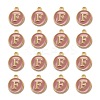 Golden Plated Alloy Enamel Charms X-ENAM-S118-07F-2