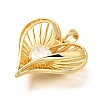 Brass Micro Pave Cubic Zirconia Pendants KK-B128-10G-2