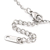 Tarnish Resistant 304 Stainless Steel Cable Chains Bracelet Making AJEW-P119-01P-3