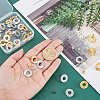 40Pcs 2 Colors 201 Stainless Steel Stud Earring Findings STAS-DC0011-65-3