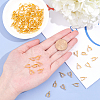 Grade AA Brass Ice Pick Pinch Bails for Pendant Making KK-PH0001-35G-NR-3
