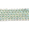Electroplate Transparent Glass Beads Strands LS-GLAA-H021-01B-FR07-2
