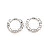 Brass Huggie Hoop Earrings KK-CBA8324-18E-P-4
