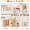 Rectangle Wooden Baby Shower Closet Crates ODIS-WH0099-102A-3