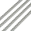 304 Stainless Steel Cuban Link Chains CHS-L015-12-1